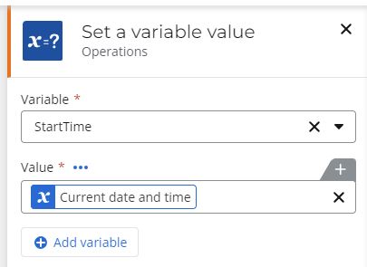 NAC Workflow Set a variable value