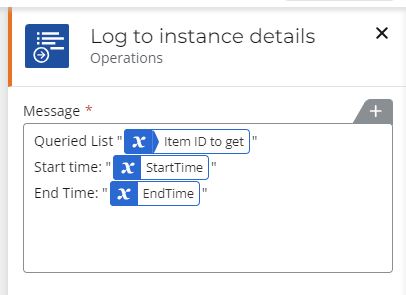 NAC Workflow Log Instance Details