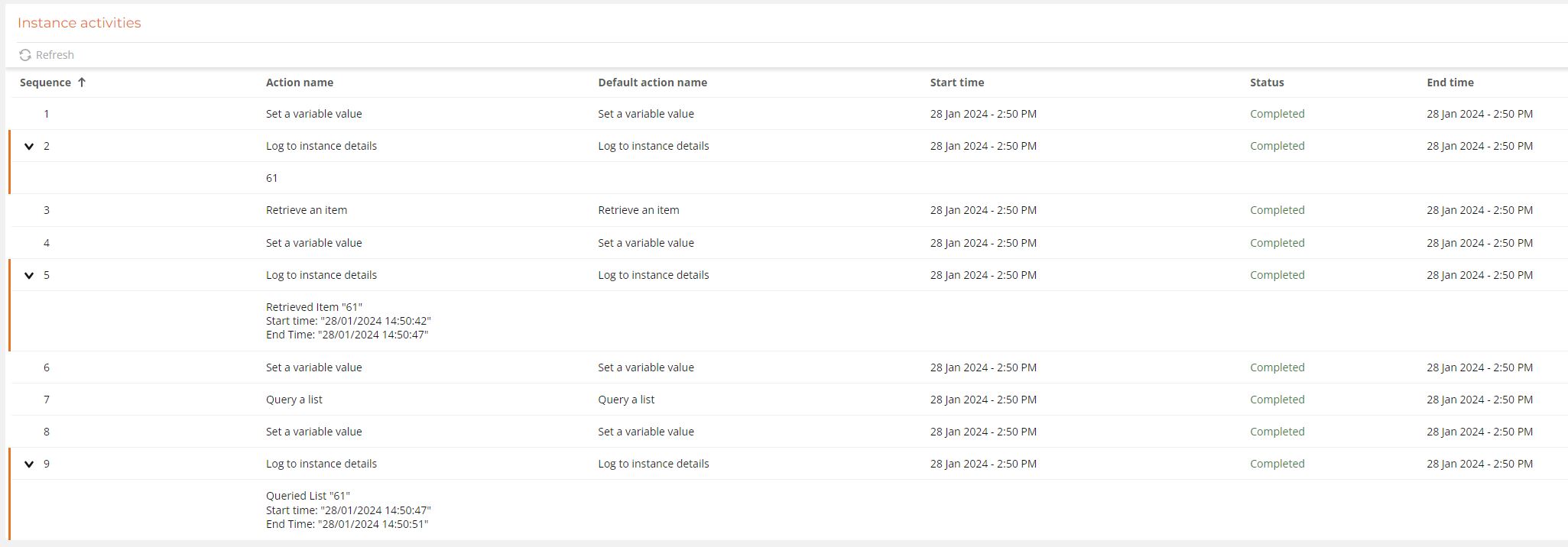 NAC Workflow Results Run 3